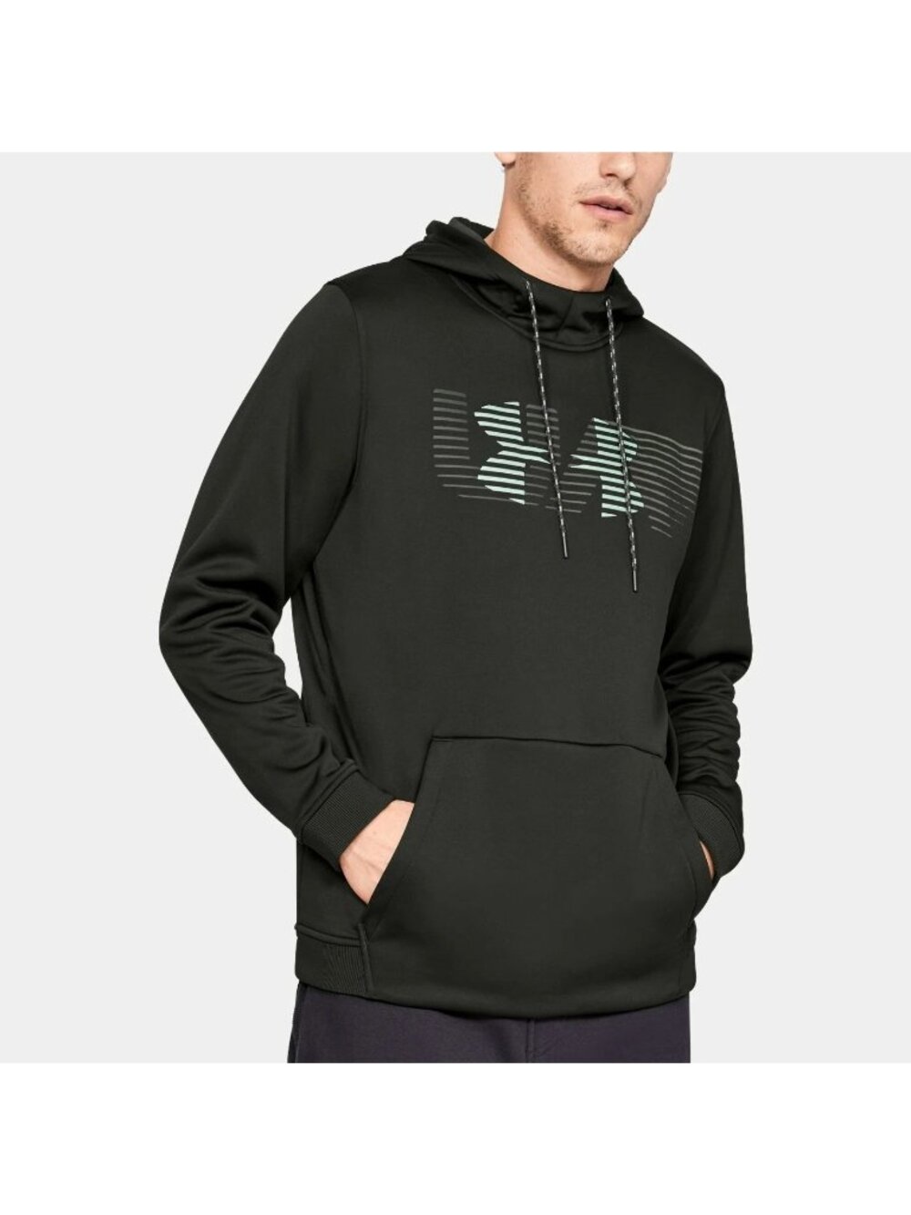Under Armour Size S Black Fleece Spectrum Loose Fit Pullover Hoodie Sweatshirt